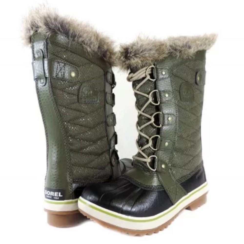 SOREL TOFINO II Faux Fur Snow Waterproof Insulated Winter Wms Tall Boots 6